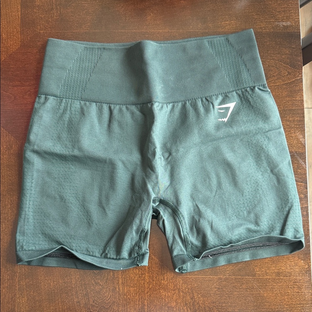 Gymshark Dark Green Bike Shorts